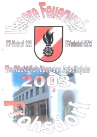 Deckblatt Jahresrückblick 2003