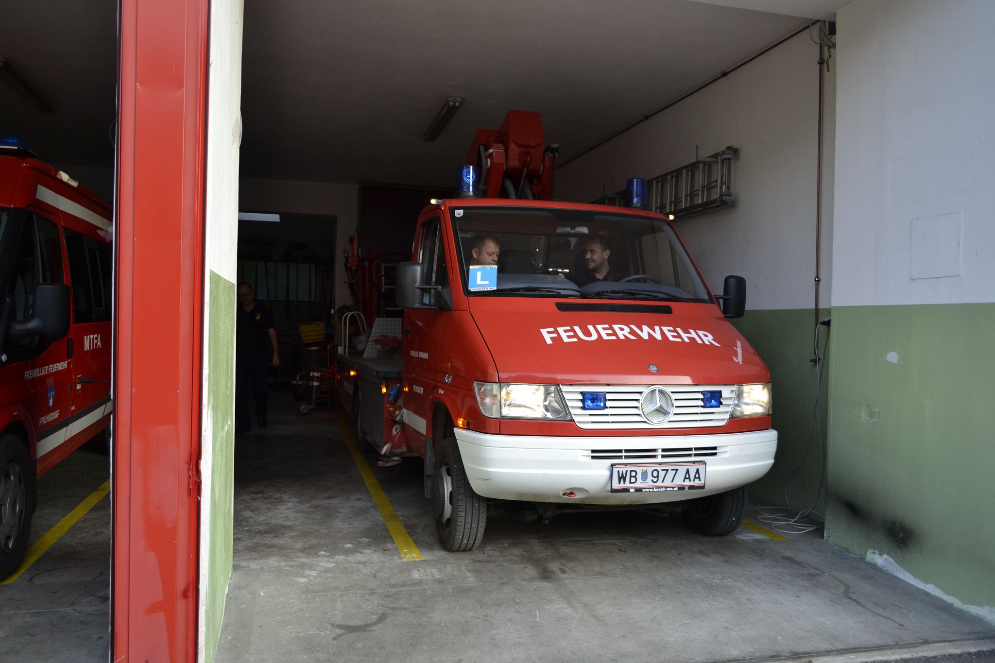 Steig in der Garage