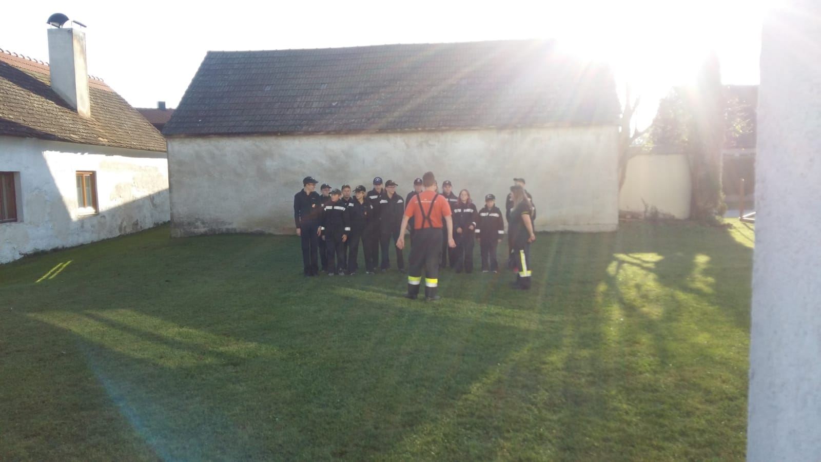 Übung bei der Feuerwehrjugend