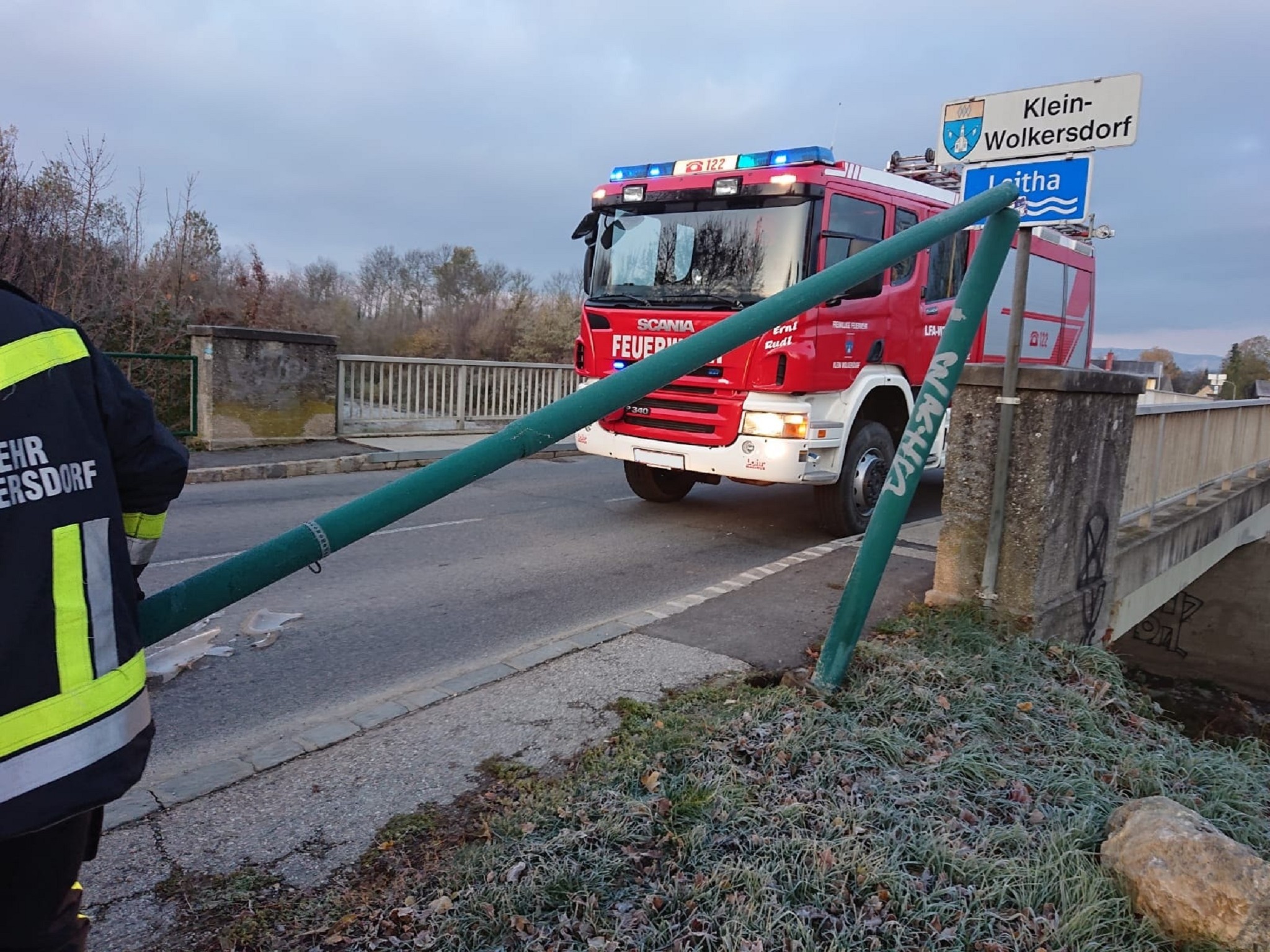 Verkehrsunfall Leithabrücke