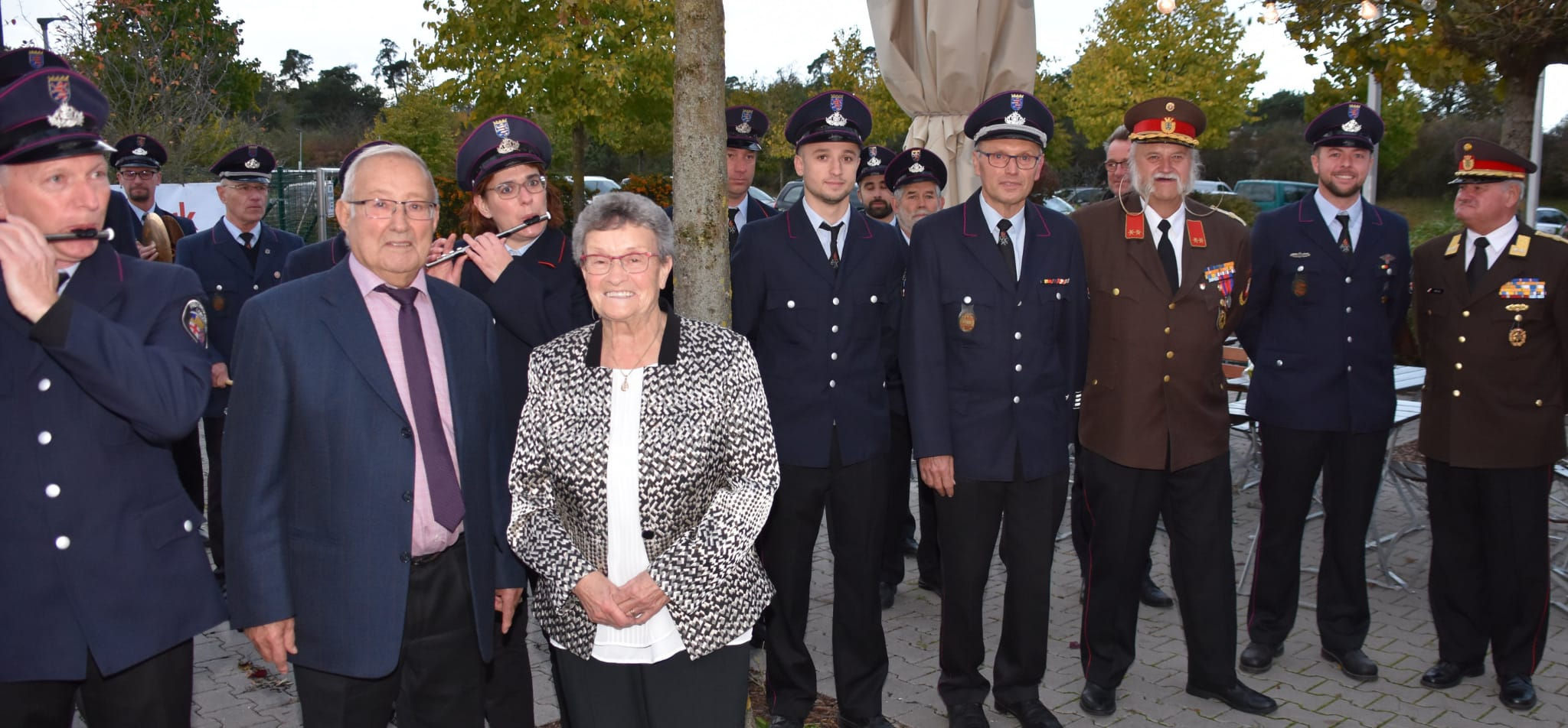 Besuches bei deutschen Feuerwehrkameraden