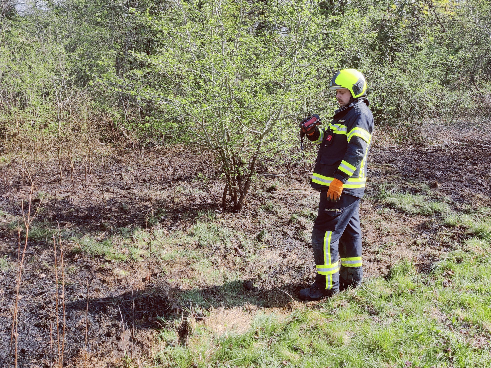 Flurbrand in der Leitha AU