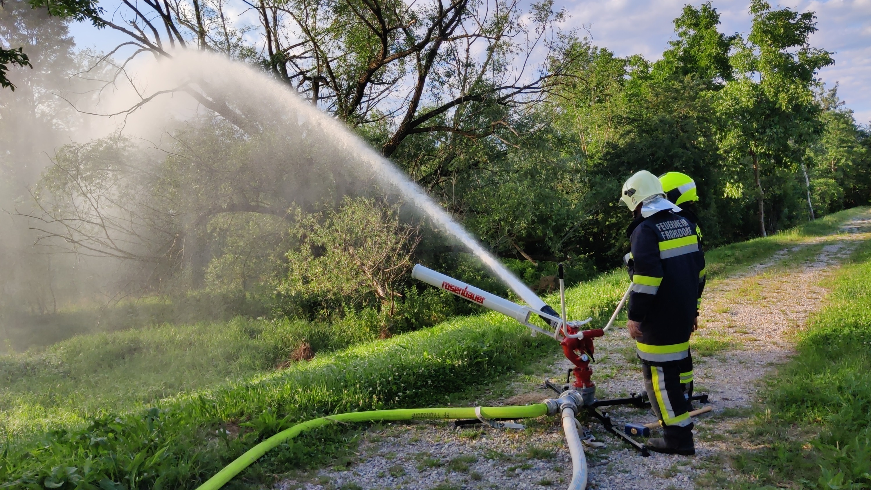 Übung Wasserwerfer