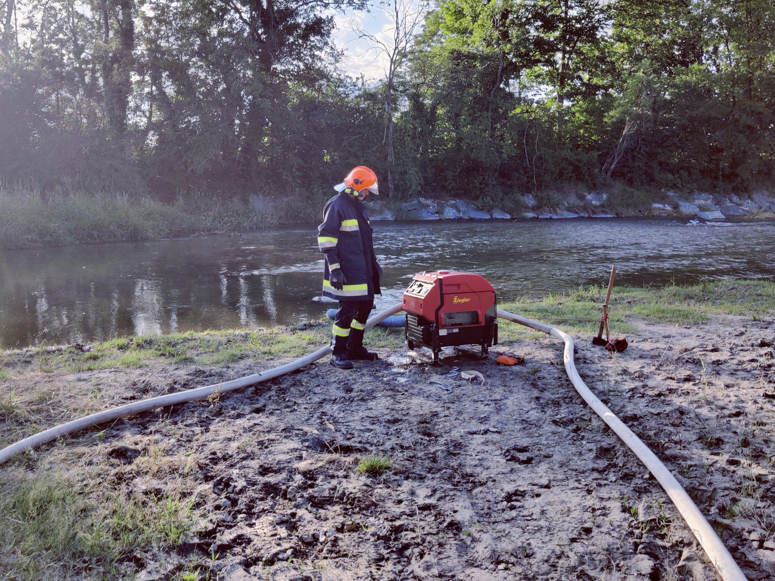 Übung Wasserwerfer