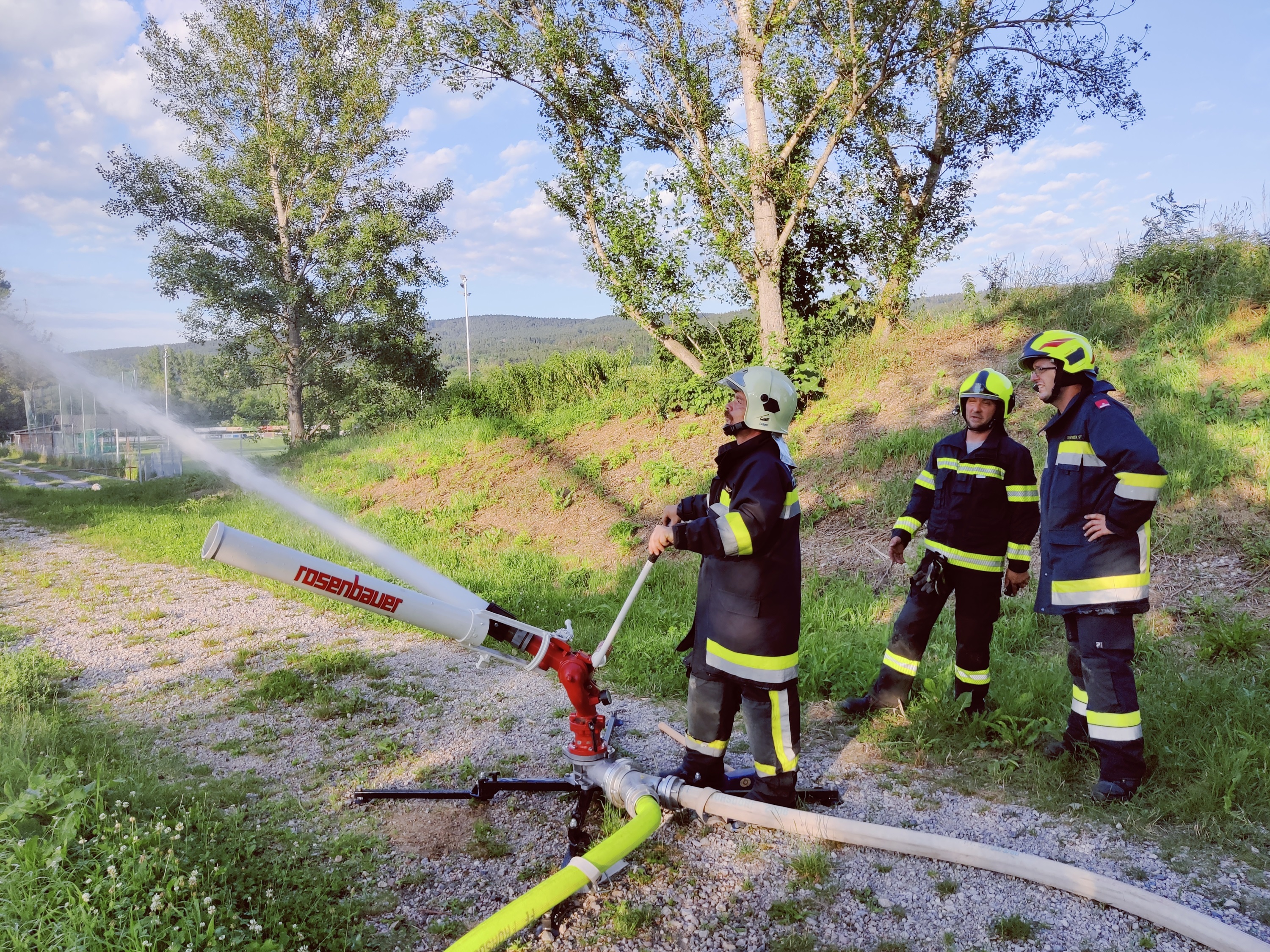 Übung Wasserwerfer