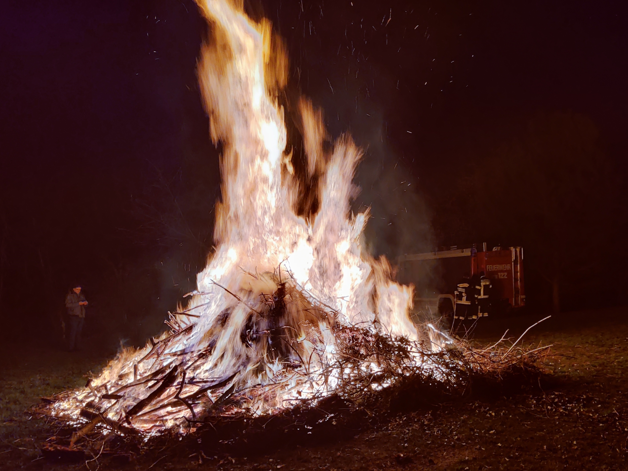 Brandsicherheitswache bei Osterfeuer