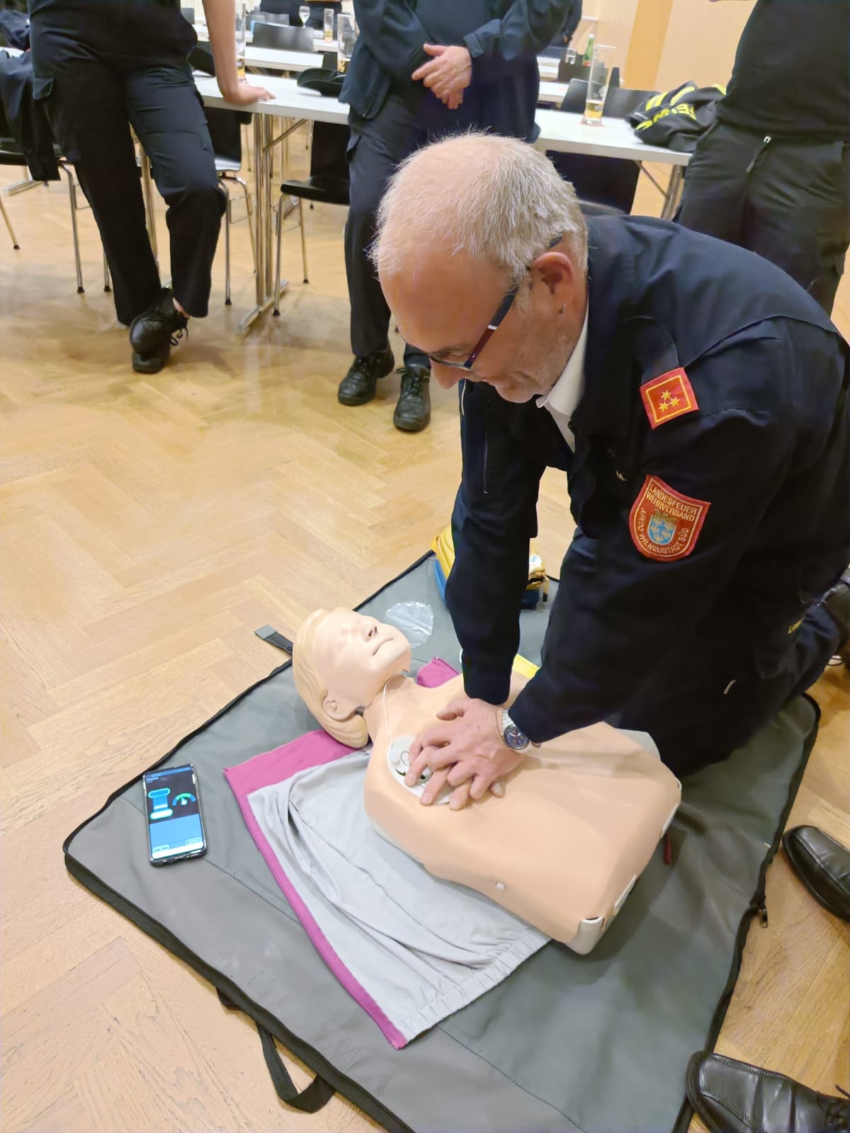Schulung Defibrillator