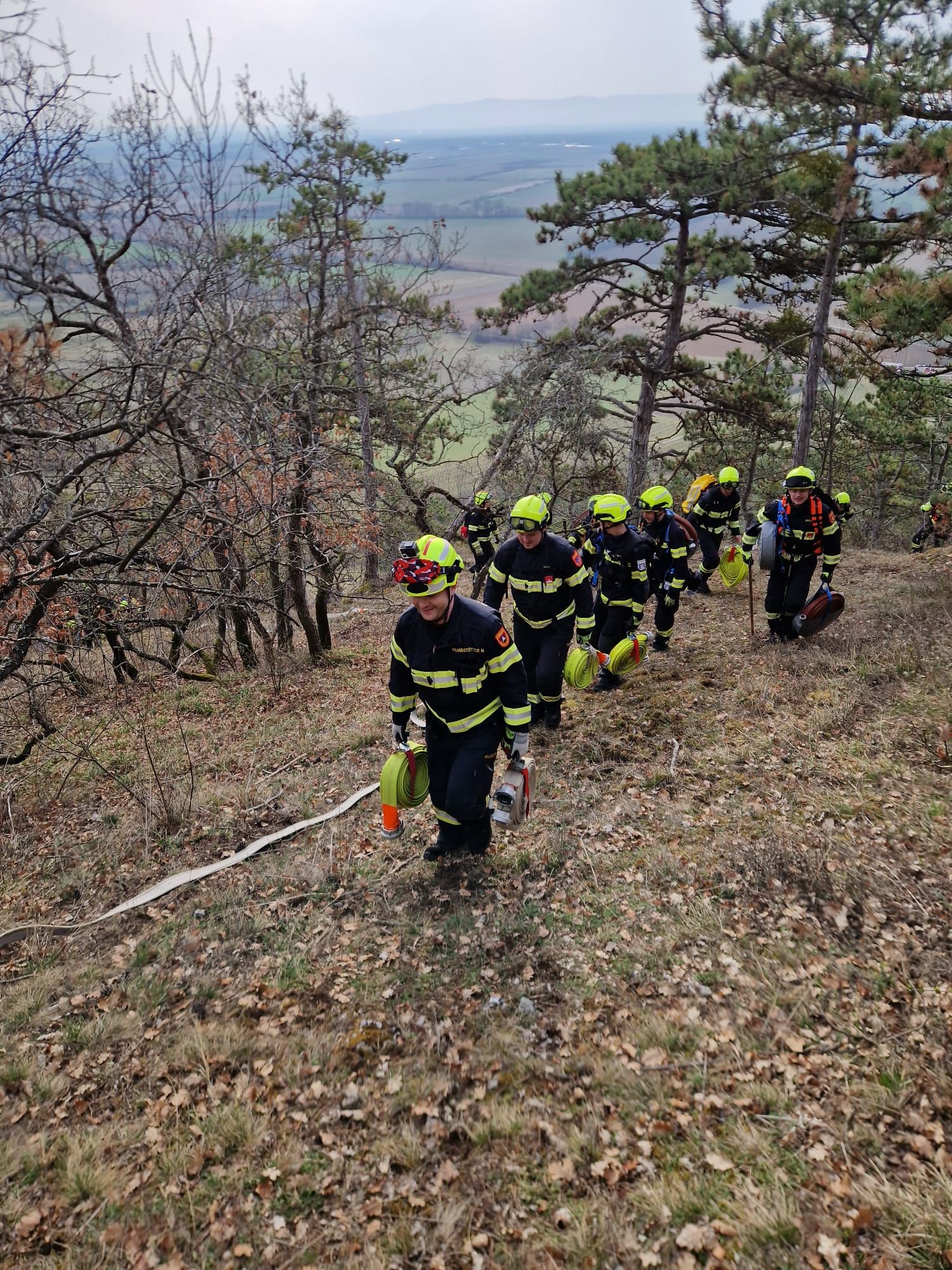 Waldbrandübung in Weikersdorf