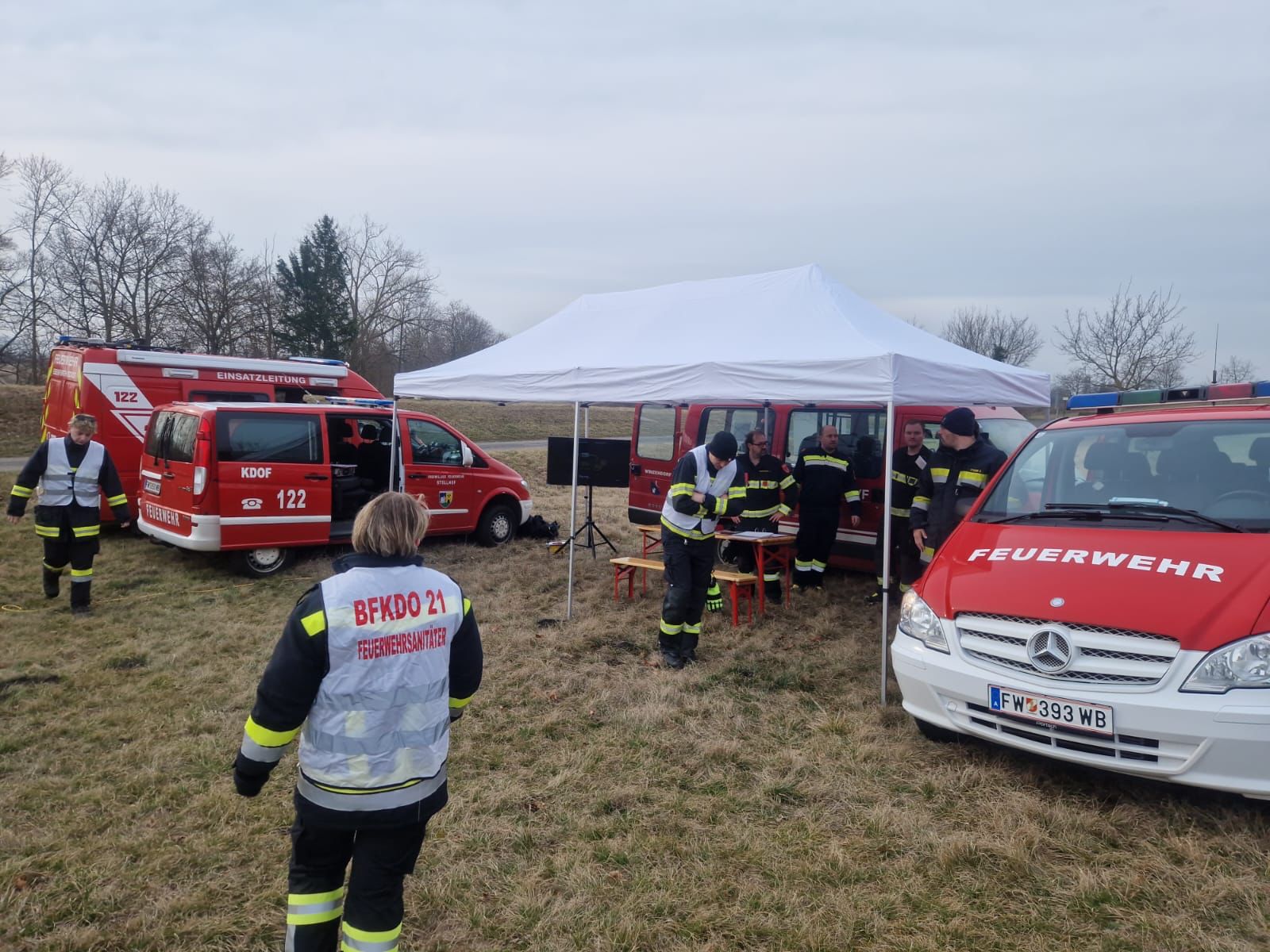 Waldbrandübung in Weikersdorf