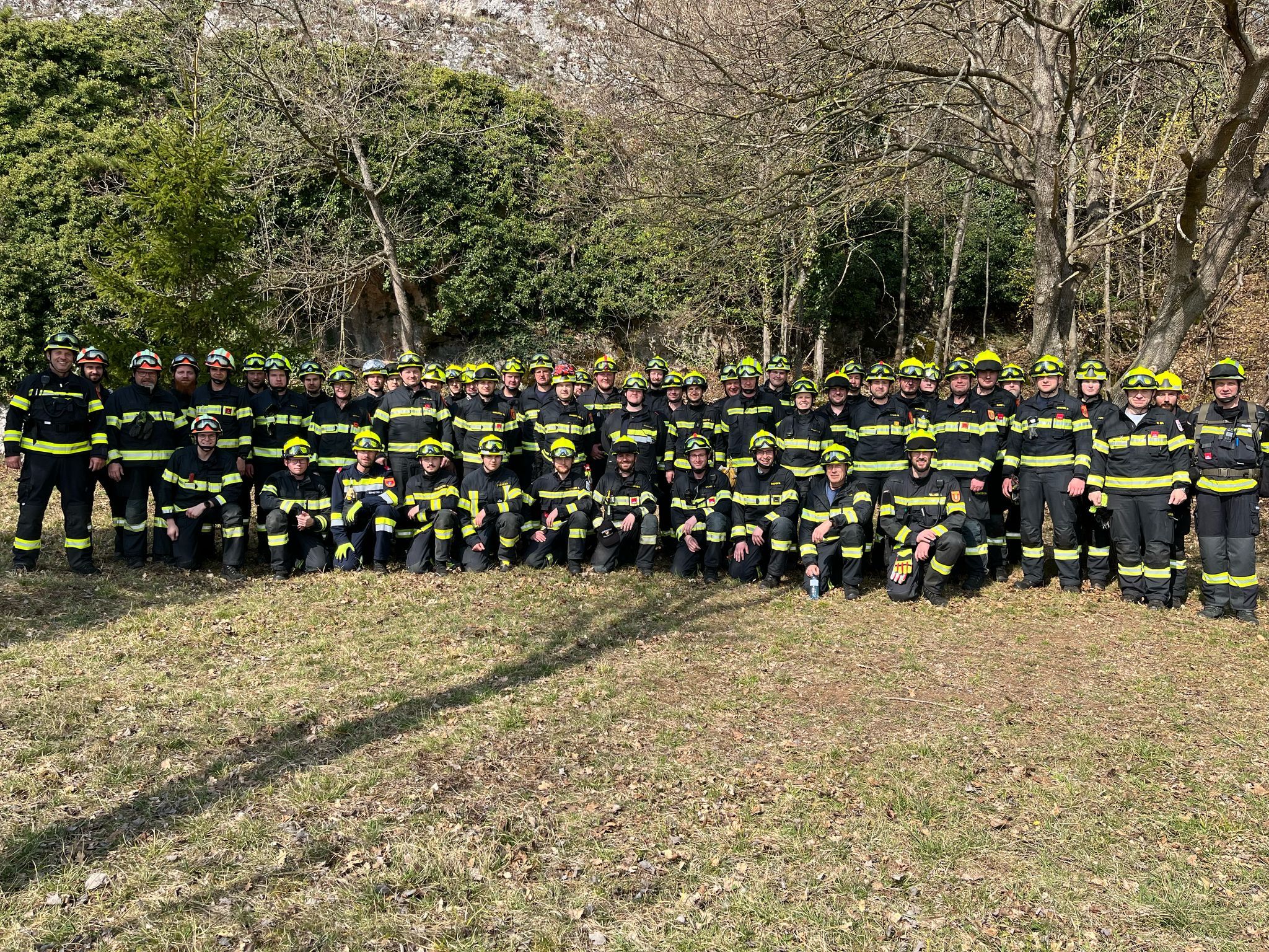 Waldbrandübung in Weikersdorf