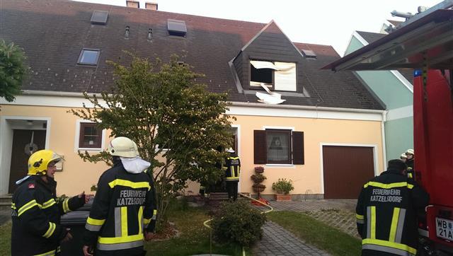 Wohnhausbrand in Katzelsdorf