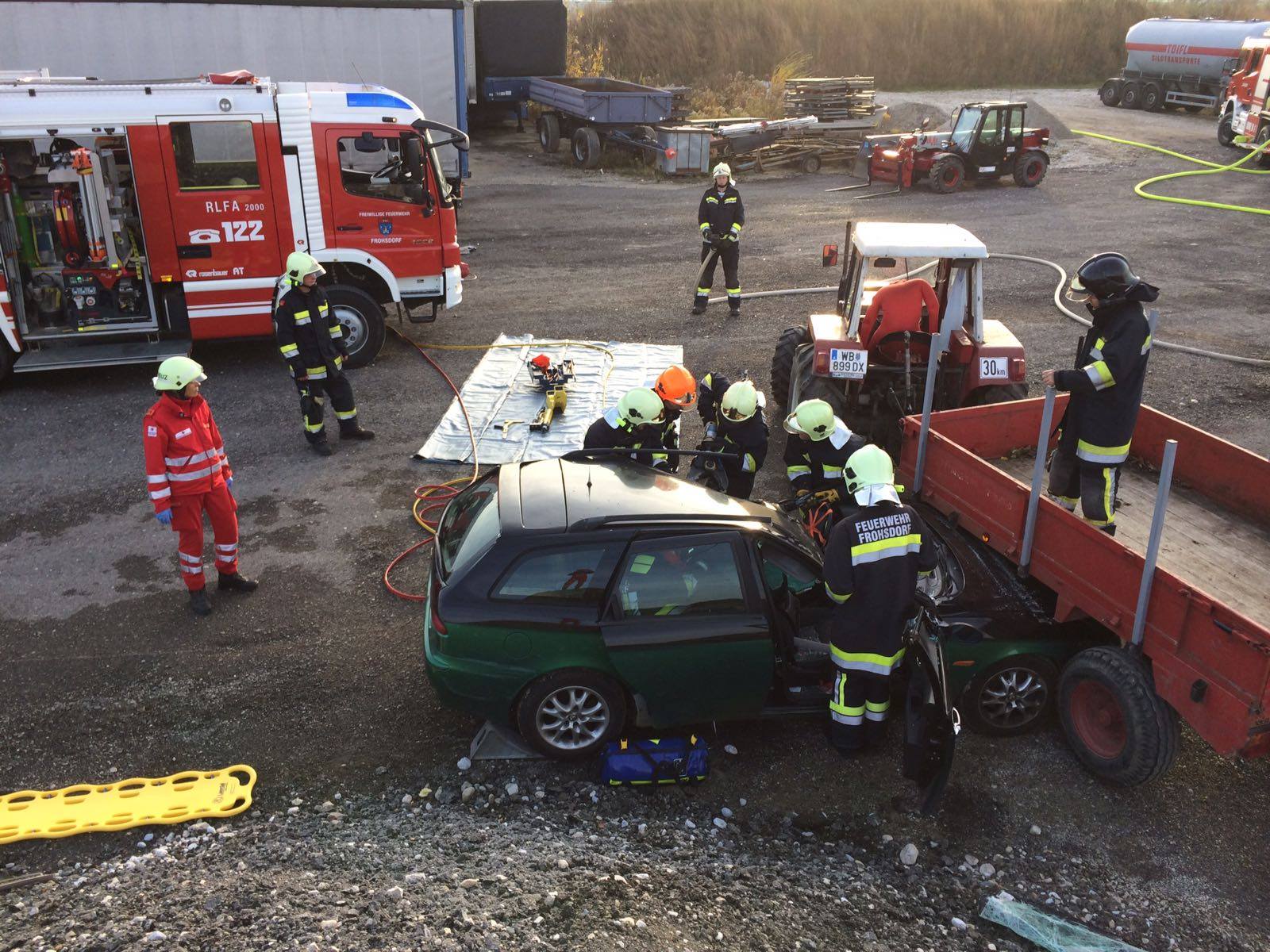 Übung Vehrkehrsunfall