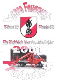 Deckblatt Jahresrückblick 2001