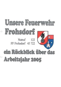 Deckblatt Jahresrückblick 2005