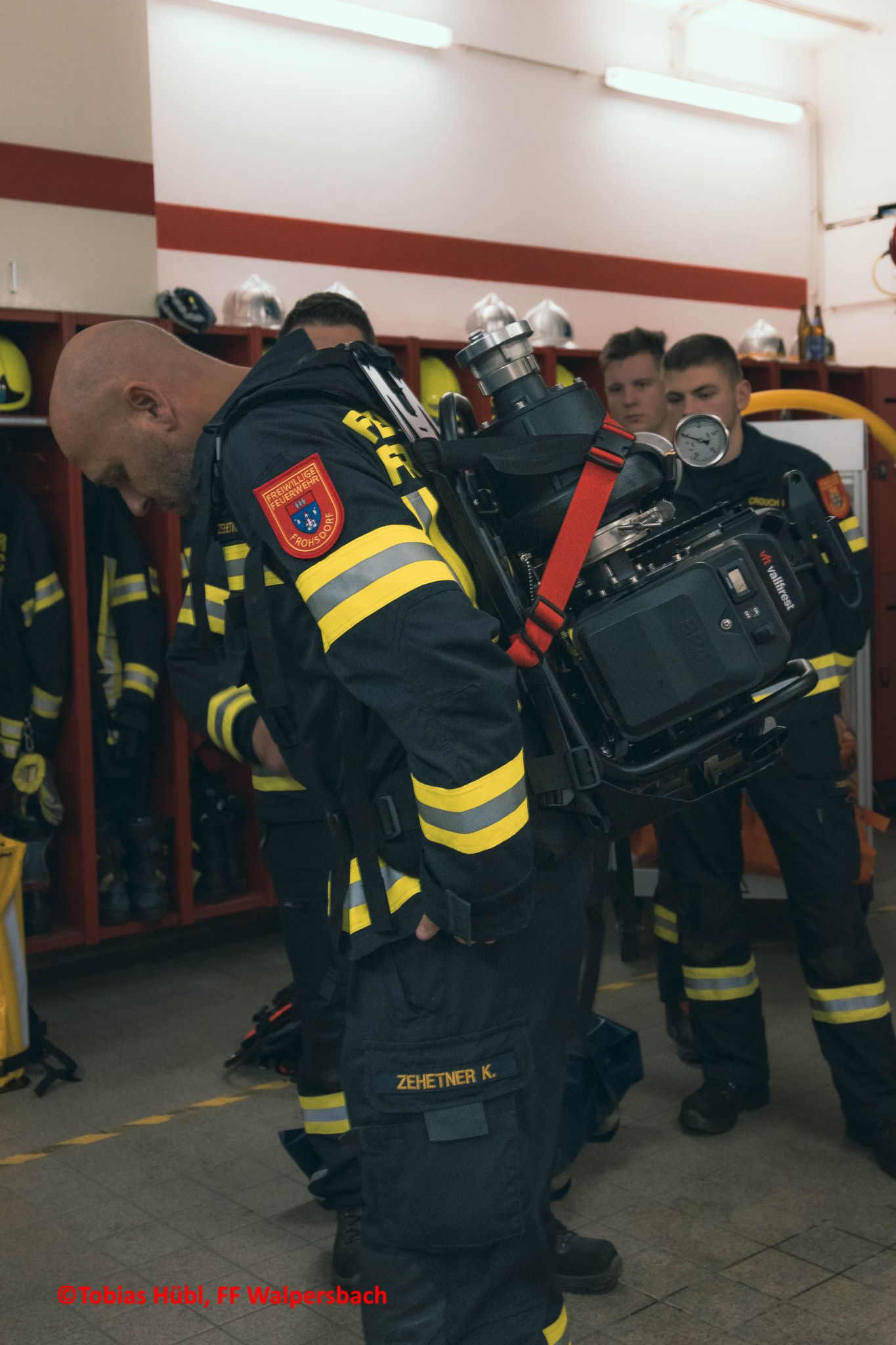 Schulung der Waldbrandcontainer